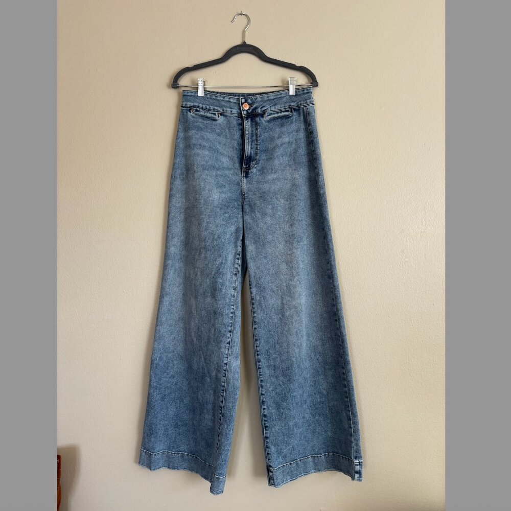 Women's LC Lauren Conrad Super High-Rise Wide Leg Palazzo Blue Jeans